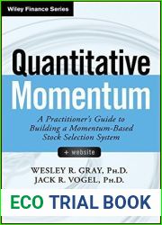 Quantitative Momentum: A Practitioner|s Guide to Building a Momentum-Based Stock Selection System (Wiley Finance)