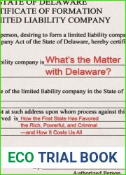What|s the Matter with Delaware?: How the First State Has Favored the Rich, Powerful, and Criminal-and How It Costs Us All