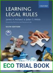 Learning Legal Rules: A Student|s Guide to Legal Method and Reasoning