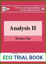 Analysis II (Texts and Readings in Mathematics, No. 38)