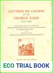 Lettres de Chopin et de George Sand (1836-1839)