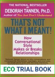 That|s Not What I Meant!: How Conversational Style Makes or Breaks Relationships