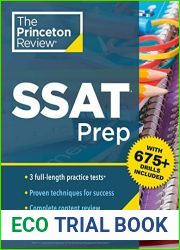 Princeton Review SSAT Prep: 3 Practice Tests + Review and Techniques + Drills (Private Test Preparation)