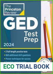 Princeton Review GED Test Prep, 2024: 2 Practice Tests + Review and Techniques + Online Features (2024) (College Test Preparation)