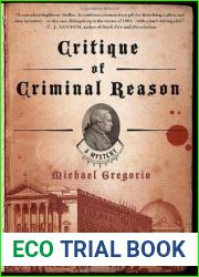 Critique of Criminal Reason (Hanno Stiffeniis, #1)