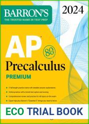 AP Precalculus Premium, 2024: 3 Practice Tests + Comprehensive Review + Online Practice