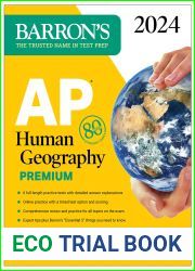 AP Human Geography Premium, 2024: 6 Practice Tests + Comprehensive Review + Online Practice