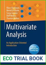 Multivariate Analysis: An Application-Oriented Introduction