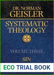 Systematic Theology, Vol. 3: Sin Salvation