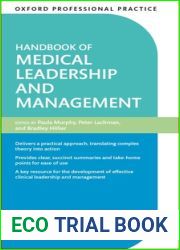 Oxford Professional Practice: Handbook of Medical Leadership and Management