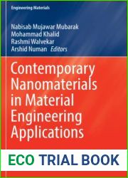 Contemporary Nanomaterials in Material Engineering Applications (Engineering Materials)