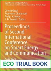 Proceedings of Second International Conference on Smart Energy and Communication: ICSEC 2020 (Algorithms for Intelligent Systems)