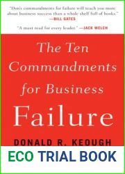 The Ten Commandments for Business Failure