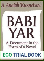 Babi Yar: A Document in the Form of a Novel