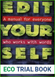 Edit Yourself: A Manual for Everyone Who Works with Words