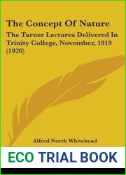The Concept of Nature: The Tarner Lectures Delivered in Trinity College, 11 1919