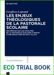 Les enjeux theologiques de la pastorale scolaire: Recherche sur les finalites de la pastorale scolaire a partir d|une relecture de Paul Tillich (Tillich Research t. 25) (French Edition)