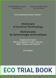 Dictionary of Archival Terminology (Ica Handbooks Series, Vol 3)