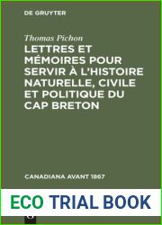 Lettres et memoires pour servir a l|histoire naturelle, civile et politique du Cap Breton