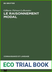 Le raisonnement modal: Etude genetique (Connaissance et langage, 2) (German Edition)