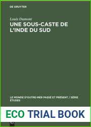 UNE SOUS-CASTE DE L|INDE DU SUD