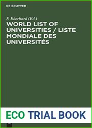 World List of Universities Liste Mondiale des Universites: Other Institutions of Higher Education and University Organizations Autres … Superieur et Organisations Universitaires