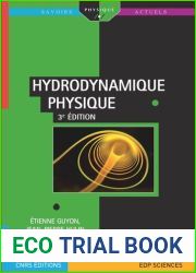 Hydrodynamique Physique 3e Edition