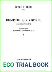 Demetrius Cydones. Correspondance