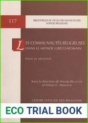 Les communautes religieuses dans le monde greco-romain. Essais de definition