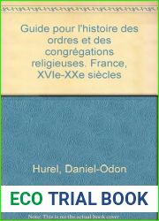 Guide pour l|Histoire des ordres et des congregations religieuses