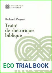 Traite de rhetorique biblique (Rhetorique semitique)