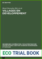 Villages en developpement: Contribution a une sociologie villageoise. Actes de premier et deuxieme colloques d|Albiez-le-vieux 1969 et 1970 … Economiques et Sociales, 5) (French Edition)
