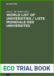 World List of Universities Liste Mondiale des Universites
