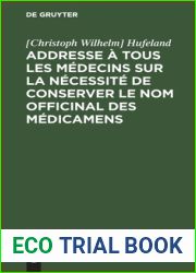 Addresse a tous les medecins sur la necessite de conserver le nom officinal des medicamens (French Edition)