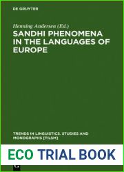 Sandhi Phenomena in the Languages of Europe