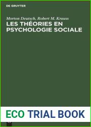Les theories en psychologie sociale (L| Oeuvre sociologique, 3) (French Edition)
