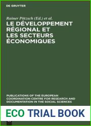 Le developpement regional et les secteurs economiques : resultats de la recherche comparative europeenne sur and quot;les regions en retard des pays industrialises and quot;