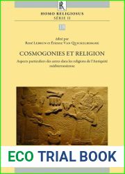 Cosmogonies et religion French; English