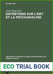 Entretiens sur l|art et la psychanalyse