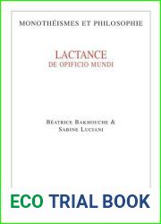 Lactance De opificio Dei