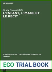 L|enfant, l|image et le recit (Publications de la Maison des Sciences de l|Homme, 12) (French Edition)