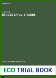 Etudes linguistiques (Janua Linguarum. Series Maior, 95) (French Edition)