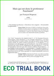 Mais Qui Est Donc Faurisson