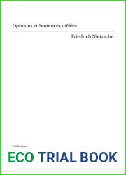 Opinions et Sentences melees