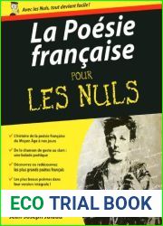 La Poesie francaise Pour les Nuls (French Edition)