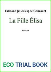 La fille Elisa (7e ed.) Edmond de Goncourt 1877 [Leather Bound]