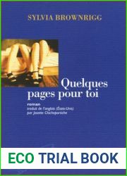Quelques pages pour toi roman (BIBLIOTHEQUE ETRANGERE)