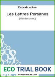 Les Lettres Persanes de Montesquieu (Fiche de lecture): Analyse complete de l|oeuvre (FICHES DE LECTURE) (French Edition)