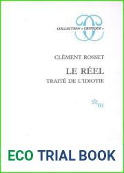 LE REEL Traite de l|idiotie