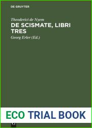 De Scismate, libri tres